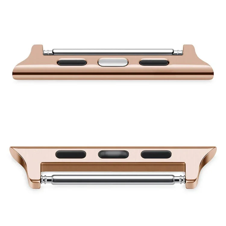 2 PCS Watchbands Stainless Steel Acoustic Ear Connector, Width: 22mm For Apple Watch Series 6 & SE & 5 & 4 44mm / 3 & 2 & 1 42mm, Width: 22mm For Apple Watch 44mm / 42mm