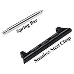 2 PCS Watchbands Stainless Steel Acoustic Ear Connector, Width: 22mm For Apple Watch Series 6 & SE & 5 & 4 44mm / 3 & 2 & 1 42mm, Width: 22mm For Apple Watch 44mm / 42mm