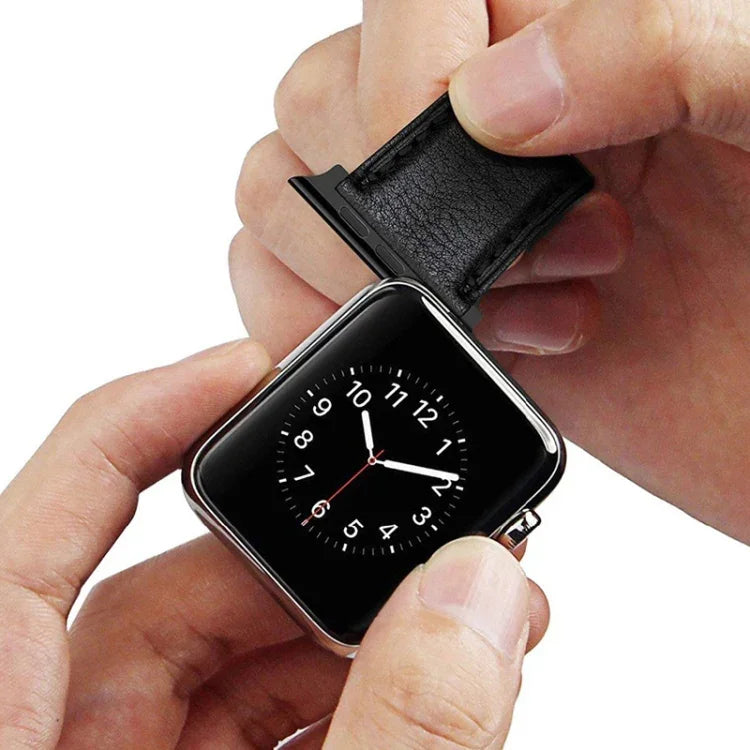 2 PCS Watchbands Stainless Steel Acoustic Ear Connector, Width: 22mm For Apple Watch Series 6 & SE & 5 & 4 44mm / 3 & 2 & 1 42mm, Width: 22mm For Apple Watch 44mm / 42mm
