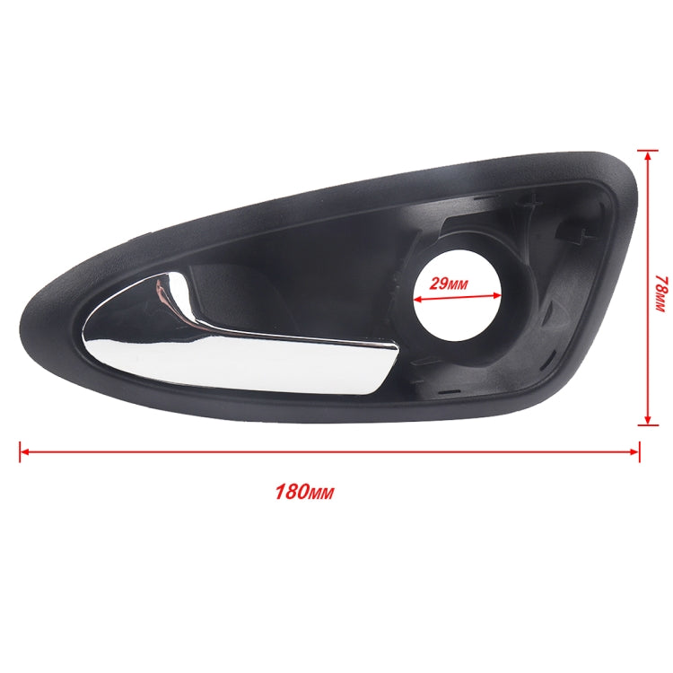 A5822-01 Car Electroplating Left Side Door Inside Handle 6J1837113A for Seat Ibiza 2009-2012, A5822-01