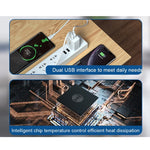 WK WP-U56 2A Dual USB Fast Charging Travel Charger Power Adapter,, EU Plug
