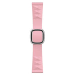 Modern Style Silicone Replacement Strap Watchband For Apple Watch Series 6 & SE & 5 & 4 40mm / 3 & 2 & 1 38mm, Black Buckle, Rose Gold Buckle, Silver Buckle