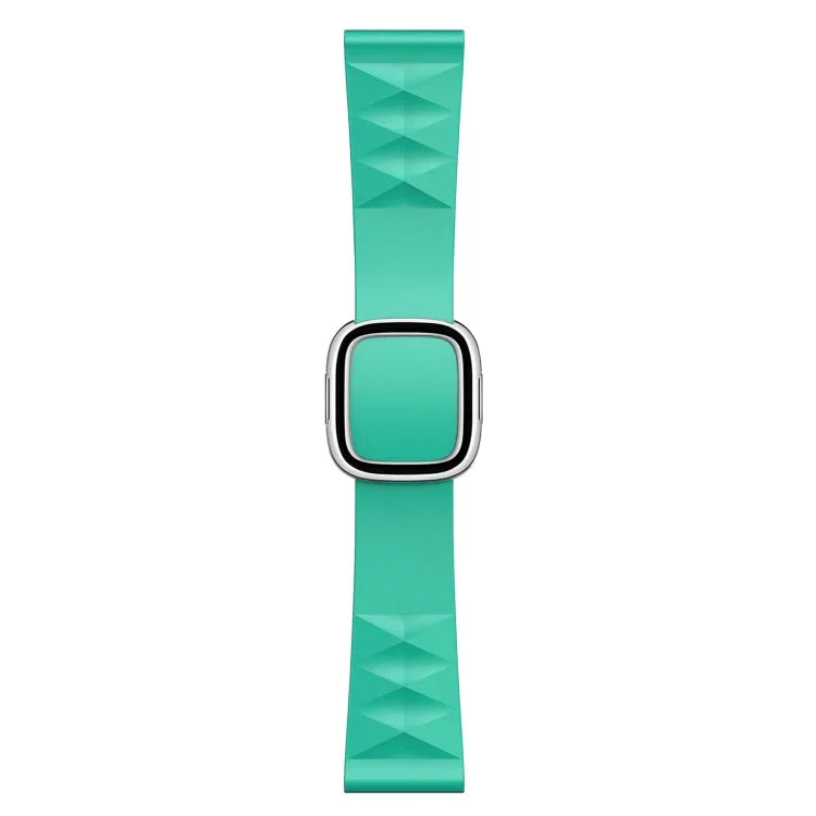 Modern Style Silicone Replacement Strap Watchband For Apple Watch Series 6 & SE & 5 & 4 40mm / 3 & 2 & 1 38mm, Black Buckle, Rose Gold Buckle, Silver Buckle