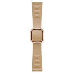 Modern Style Silicone Replacement Strap Watchband For Apple Watch Series 6 & SE & 5 & 4 44mm / 3 & 2 & 1 42mm, Black Buckle, Rose Gold Buckle, Silver Buckle