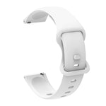 For Garmin Venu / Samsung Galaxy Watch Active 2 Universal Inner Back Buckle Perforation Silicone Replacement Strap Watchband, 20mm, 22mm