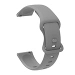 For Garmin Venu / Samsung Galaxy Watch Active 2 Universal Inner Back Buckle Perforation Silicone Replacement Strap Watchband, 20mm, 22mm