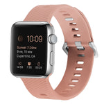 Silicone Replacement Strap Watchband For Apple Watch Series, 7 45mm / 6 & SE & 5 & 4 44mm / 3 & 2 & 1 42mm, 7 41mm / 6 & SE & 5 & 4 40mm / 3 & 2 & 1 38mm