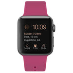 Silicone Replacement Strap Watchband For Apple Watch Series, 7 41mm / 6 & SE & 5 & 4 40mm / 3 & 2 & 1 38mm, 7 45mm / 6 & SE & 5 & 4 44mm / 3 & 2 & 1 42mm
