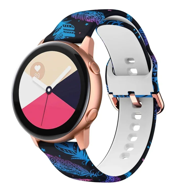 Silicone Printing Replacement Strap Watchband, For Samsung Galaxy Watch 42mm