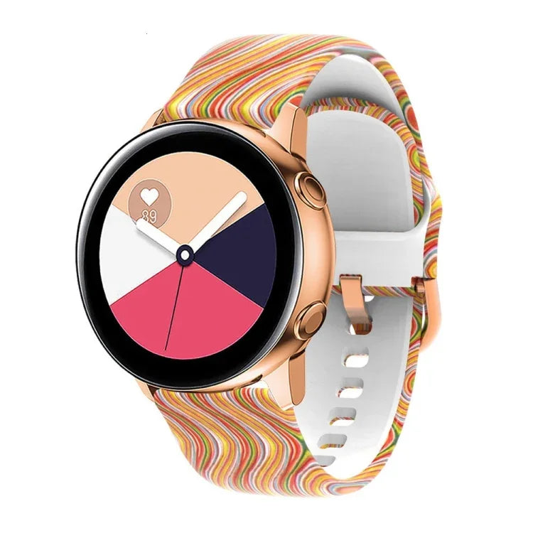 Silicone Printing Replacement Strap Watchband, For Samsung Galaxy Watch 42mm