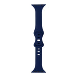 Slimming 8-buckle Silicone Replacement Strap Watchband, For Apple Watch Series 7  41mm / & 6 & SE & 5 & 4 40mm, For Apple Watch Series  7  45mm / & 6 & SE & 5 & 4 44mm