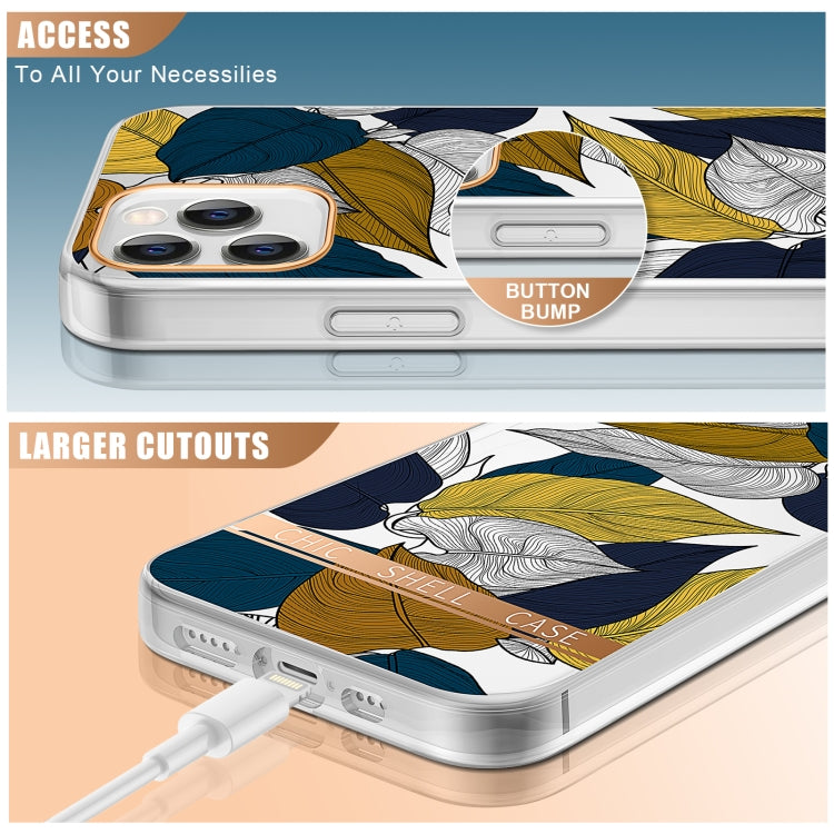 High Translucent Electroplating Flower Pattern TPU + PC Shockproof Case, For iPhone 12 mini, For iPhone 12 / 12 Pro, For iPhone 12 Pro Max, For iPhone 11, For iPhone 11 Pro, For iPhone 11 Pro Max