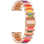 Three-beads Steel + Resin Replacement Strap Watchband, For Samsung Smart Watch 20mm, For Samsung Smart Watch 22mm