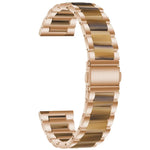 Three-beads Steel + Resin Replacement Strap Watchband, For Samsung Smart Watch 20mm, For Samsung Smart Watch 22mm