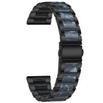Three-beads Steel + Resin Replacement Strap Watchband, For Samsung Smart Watch 20mm, For Samsung Smart Watch 22mm