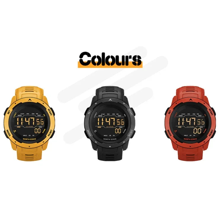 NORTH EDGE Mars Men Luminous Digital Waterproof Smart Sports Watch, Support Alarm Clock & Countdown & Sports Mode