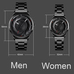 SKMEI 9210 Ladies Business Watch Simple 3D Dial Quartz Watch, For Ladies