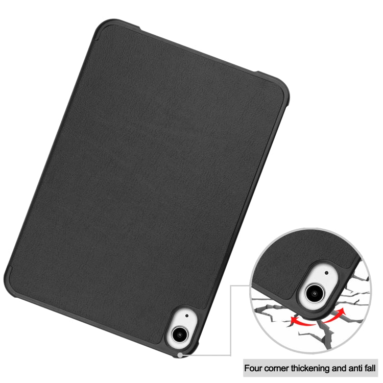 Custer Texture 3-Fold Holder Smart Leather Tablet Case, For iPad mini 6 / mini 2024, For iPad mini 6