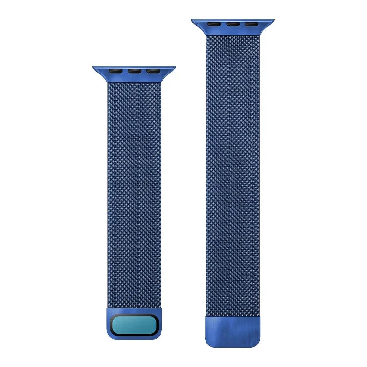 Double Section Milanese Magnetic Elasticity Replacement Strap Watchband For Apple Watch Series, 7 45mm / 6 & SE & 5 & 4 44mm / 3 & 2 & 1 42mm, 7 41mm / 6 & SE & 5 & 4 40mm / 3 & 2 & 1 38mm