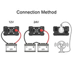 Carmaer 500W Car Smart Multi-function Digital Display Inverter Household Power Converter, 12V to 220V 500W, 24V to 220V 500W, 48V to 220V 500W