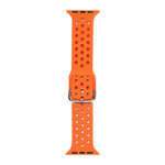 Silicone Replacement Watchband For Apple Watch Series, 7 45mm / 6 & SE & 5 & 4 44mm / 3 & 2 & 1 42mm