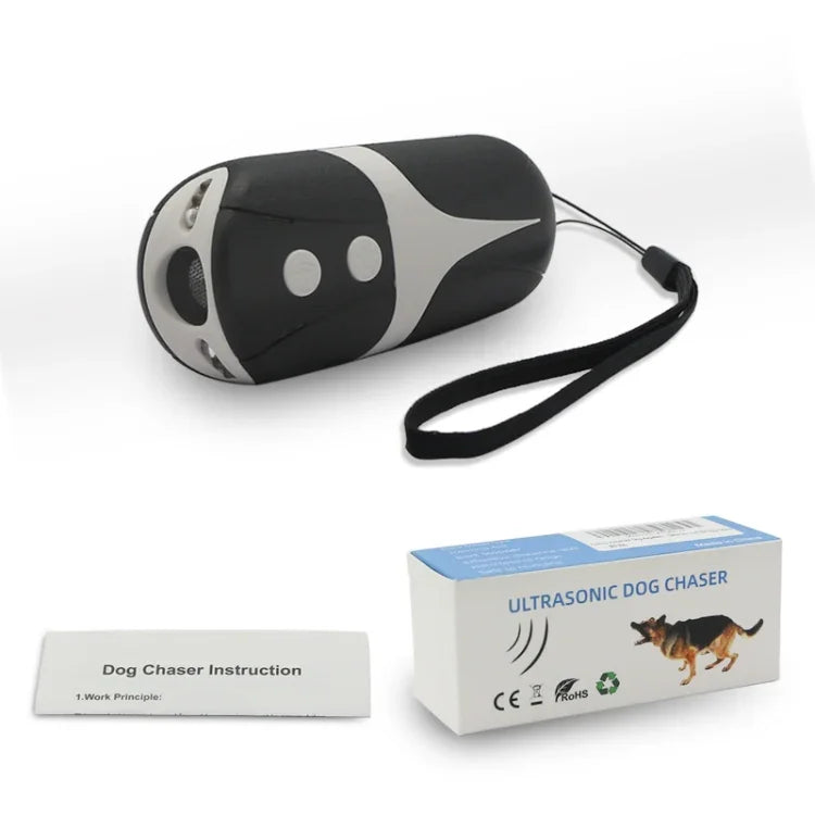 RC-534 Handheld Portable Ultrasonic Dog Repeller with LED Lights, RC-534