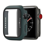 Shockproof PC+Tempered Glass Protective Case with Packed Carton For Apple Watch 44mm(Orange), For Apple Watch Series 6 / 5 / 4 / Watch SE 44mm, For Apple Watch Series 6 & SE & 5 & 4 44mm, For Apple Watch Series 3 & 2 & 1 42mm