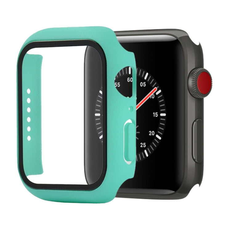 Shockproof PC+Tempered Glass Protective Case with Packed Carton For Apple Watch 44mm(Orange), For Apple Watch Series 6 / 5 / 4 / Watch SE 44mm, For Apple Watch Series 6 & SE & 5 & 4 44mm, For Apple Watch Series 3 & 2 & 1 42mm