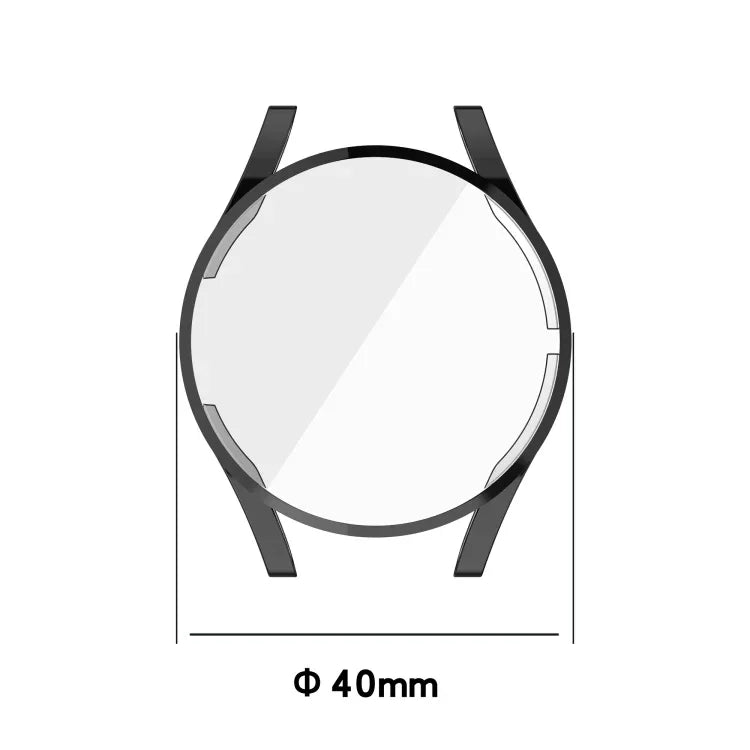 Full Coverage TPU Electroplating Protective Case Cover, For Samung Galaxy Watch4 40mm, For Samung Galaxy Watch4 44mm