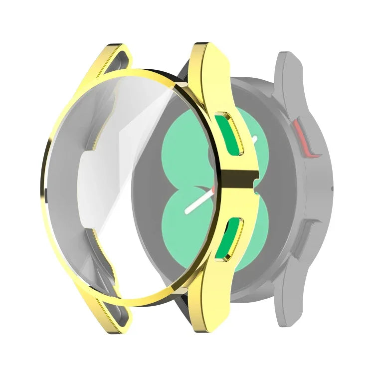 Full Coverage TPU Electroplating Protective Case Cover, For Samung Galaxy Watch4 40mm, For Samung Galaxy Watch4 44mm