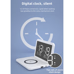 SY-118 15W Foldable Mirror Surface Perpetual Desk Calendar Clock Wireless Charger with Alarm Clock & Three-level Brightness Adjustable Function, SY-118 Black, SY-118 White