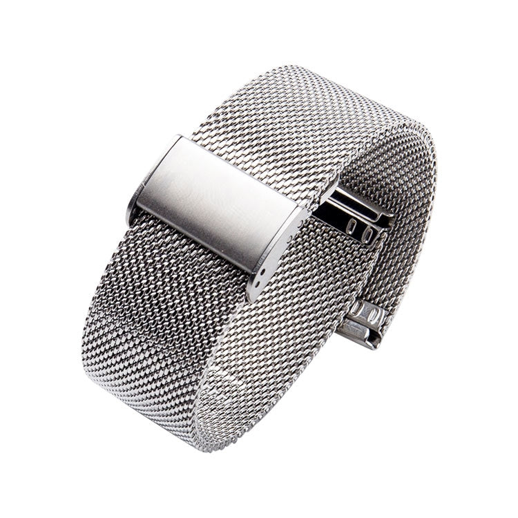 304 Stainless Steel Single Buckle Replacement Strap Watchband, 16mm, 18mm, 20mm, 22mm