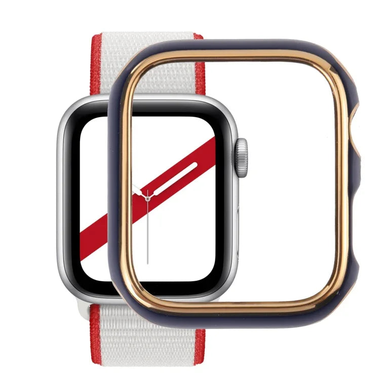 Dual-color Electroplating PC Protective Watch Case, For Apple Watch Series 3 & 2 & 1 38mm