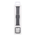 Silicone Replacement Strap Watchband + Protective Case with Screen Protector Set For Apple Watch Series, 3 & 2 & 1 38mm, For Apple Watch Series 6 / 5 / 4 / Watch SE 40mm