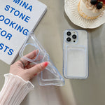 Transparent Card Slot Shockproof TPU Protective Case, For iPhone 13 mini, For iPhone 13 Pro, For iPhone 13 Pro Max