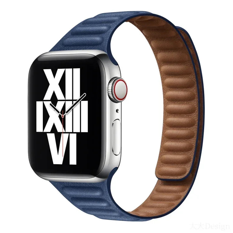 Slimming Loop Magnetic Replacement Watchband For Apple Watch Series, 7 41mm / 6&SE&5&4 40mm / 3&2&1 38mm, 7 45mm / 6&SE&5&4 44mm / 3&2&1 42mm