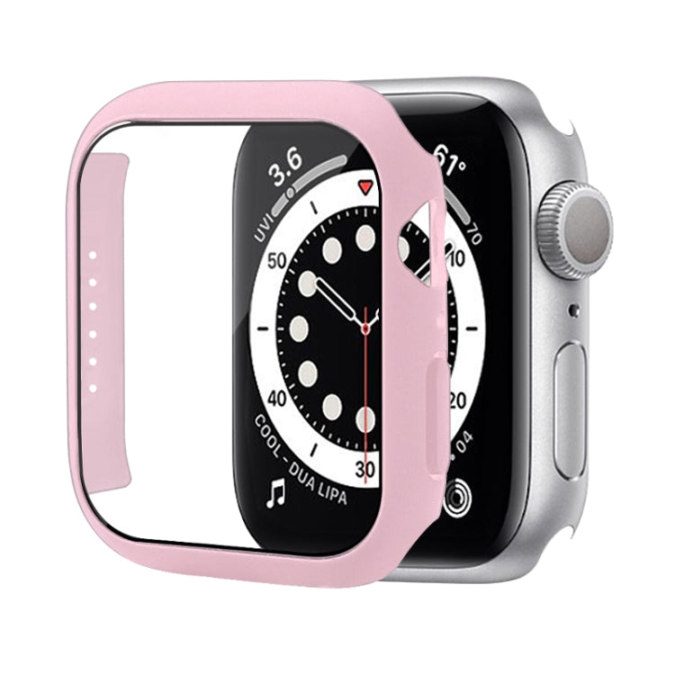 Shockproof PC Protective Case with Tempered Glass Film, For Apple Watch Series 9 / 8 / 7 41mm, For Apple Watch Series 9 / 8 / 7 45mm, For Apple Watch Series 8 / 7 41mm