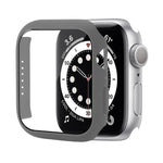 Shockproof PC Protective Case with Tempered Glass Film, For Apple Watch Series 9 / 8 / 7 41mm, For Apple Watch Series 9 / 8 / 7 45mm, For Apple Watch Series 8 / 7 41mm