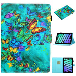 Coloured Drawing Horizontal Flip Leather Case with Holder & Card Slot & Sleep / Wake-up Function, For iPad mini 2024 / mini 6