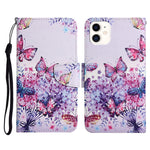 Painted Pattern Horizontal Flip Leather Case with Holder & Card Slot & Wallet, For iPhone 12 mini, For iPhone 11 Pro Max, For iPhone 11 Pro