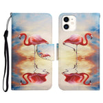 Painted Pattern Horizontal Flip Leather Case with Holder & Card Slot & Wallet, For iPhone 12 mini, For iPhone 11 Pro Max, For iPhone 11 Pro