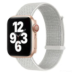 Hook and Loop Fastener Dual Section Replacement Watchband For Apple Watch Series, 7 41mm / 6&SE&5&4 40mm / 3&2&1 38mm, 7 45mm / 6&SE&5&4 44mm / 3&2&1 42mm