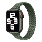 Small Waist Single Loop Nylon Braid Replacement Watchband For Apple Watch Series, XS 130mm, XS 135mm, 7 41mm / 6&SE&5&4 40mm / 3&2&1 38mm