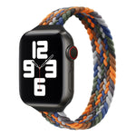 Small Waist Single Loop Nylon Braid Replacement Watchband For Apple Watch Series, XS 135mm, XS 130mm, 7 41mm / 6&SE&5&4 40mm / 3&2&1 38mm