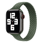 Small Waist Single Loop Nylon Braid Replacement Watchband For Apple Watch Series 7 45mm / 6&SE&5&4 44mm / 3&2&1 42mm, S 145mm, M 155mm, L 165mm