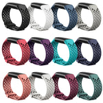 Silicone Hole Replacement Strap Watchband, For Fitbit Charge 5