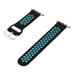 Silicone Replacement Strap Watchband For Apple Watch Series, 7 41mm / 6&SE&5&4 40mm / 3&2&1 38mm, 7 45mm / 6&SE&5&4 44mm / 3&2&1 42mm