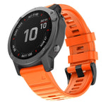 For Garmin Fenix 6X 26mm Silicone Smart Watch Replacement Strap Wristband