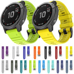 For Garmin Fenix 6X 26mm Silicone Smart Watch Replacement Strap Wristband