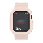Glacier Transparent TPU Integrated Replacement Strap Watchband, For Apple Watch Series 7 45mm, For Apple Watch Series 7 41mm